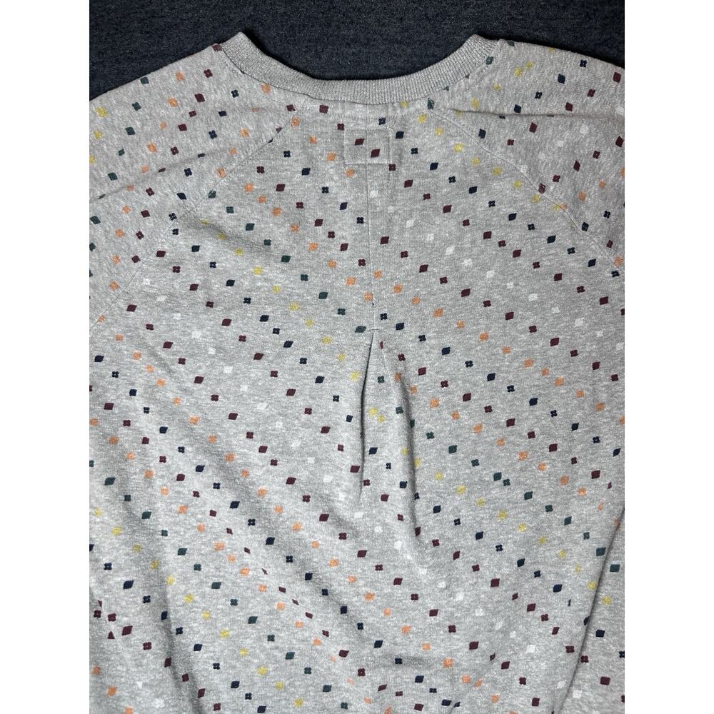 prAna Women's Crew Neck Fleece Pullover Sweatshirt Raglan Geometric M - Picture 4 of 9